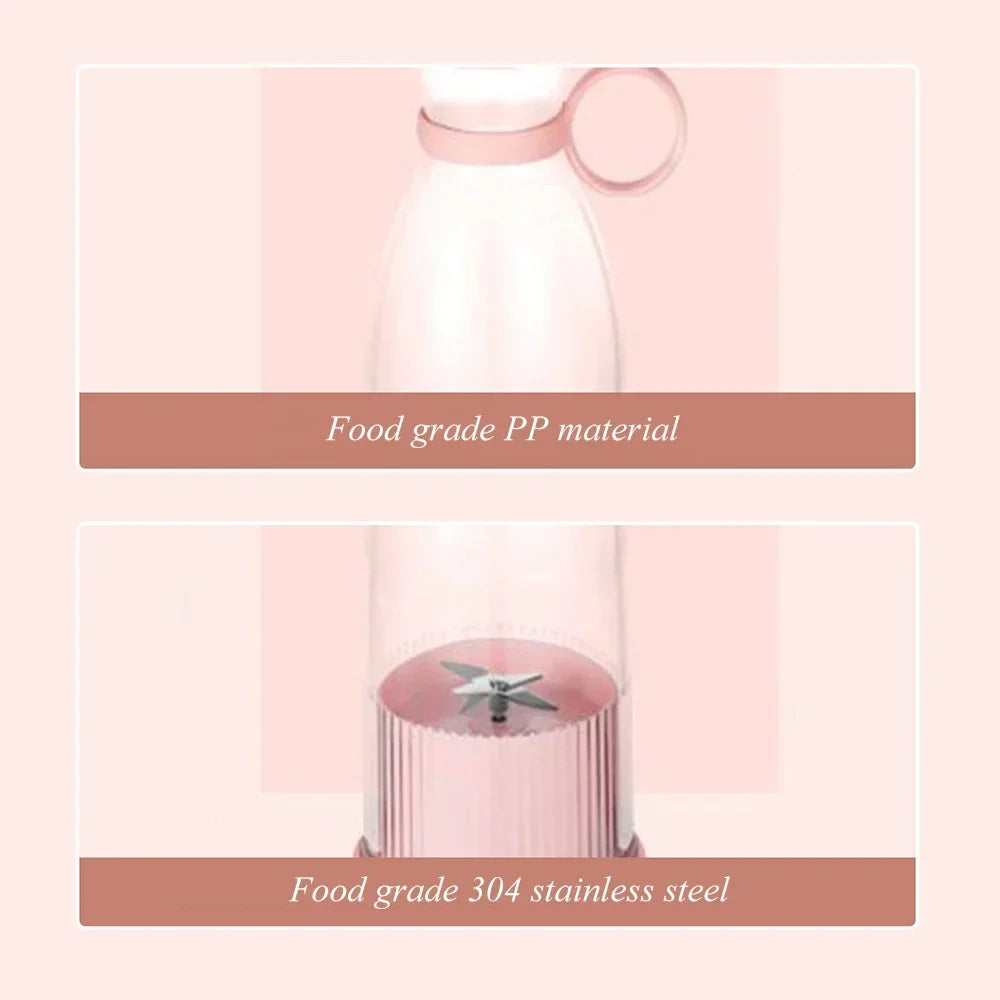 Power Up Your Day with the Fresh Juicer Portable Blender - A Must-Have Electric Smoothie Maker for Delicious Fruit Juices On-the-Go!