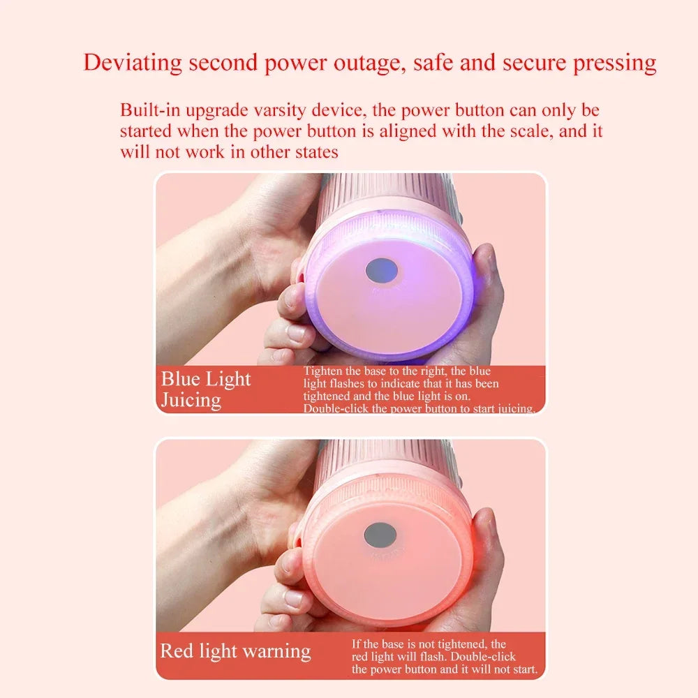 Power Up Your Day with the Fresh Juicer Portable Blender - A Must-Have Electric Smoothie Maker for Delicious Fruit Juices On-the-Go!